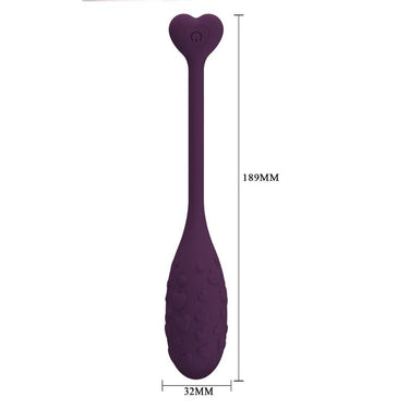 Ovetto Vibrante Wireless con App, Silicone Lilla, 12 Vibrazioni
